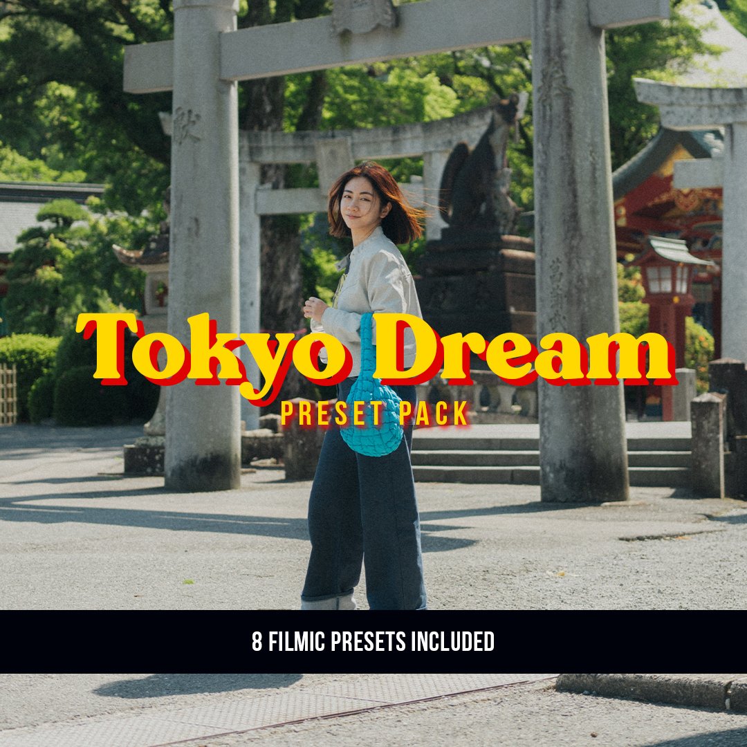 VG Studios Tokyo Dream 预设包(Lightroom) 8款复古色调城市人文扫街风景摄影调色LR预设