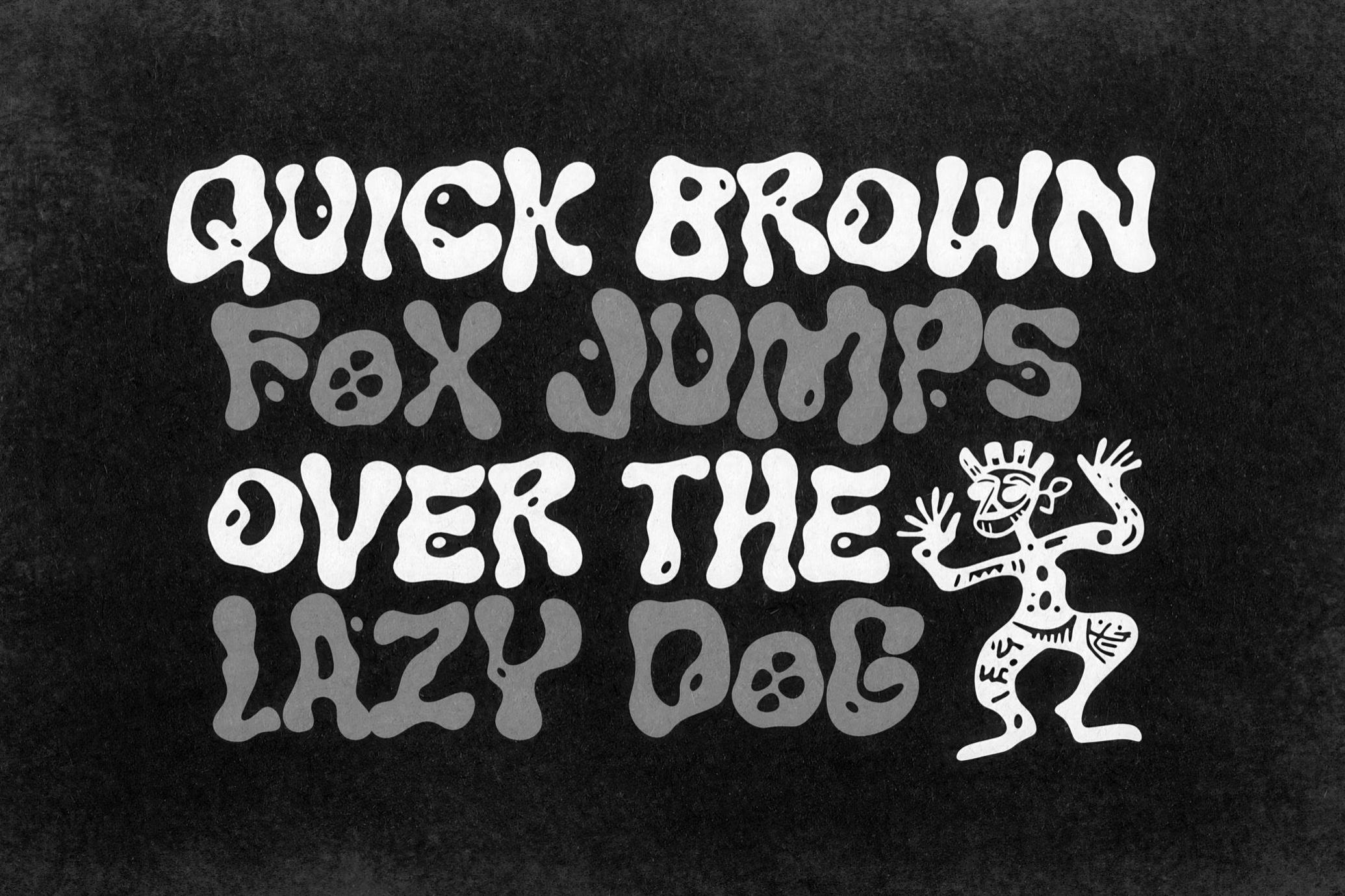 CHEMICALOS液体抽象艺术字体:惊恐变异与色彩美术海报专辑封面设计必备