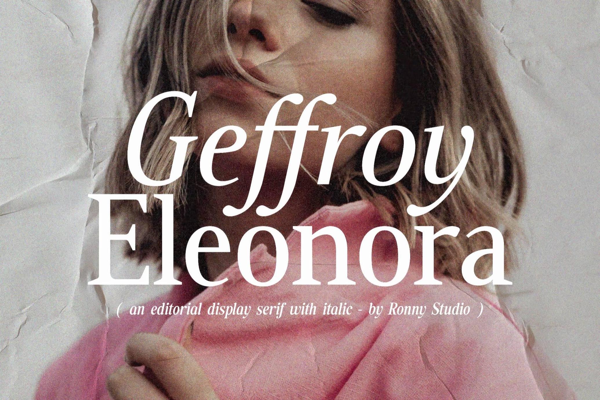 复古高端时尚杂志封面衬线字体 Geffroy Eleonora Serif 应用指南