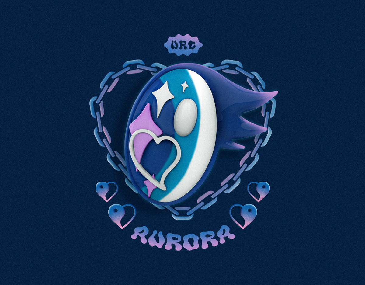 Y2K时尚美学流畅变形字体Aurora Lights:千禧复古极光艺术海报设计必备